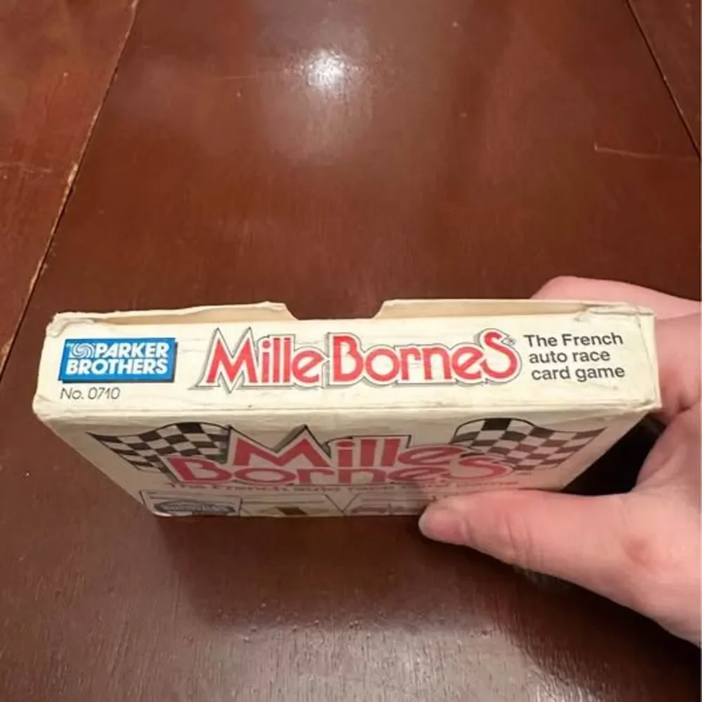 Vintage Parker Bros Mille Bornes French Auto Racing Card Game